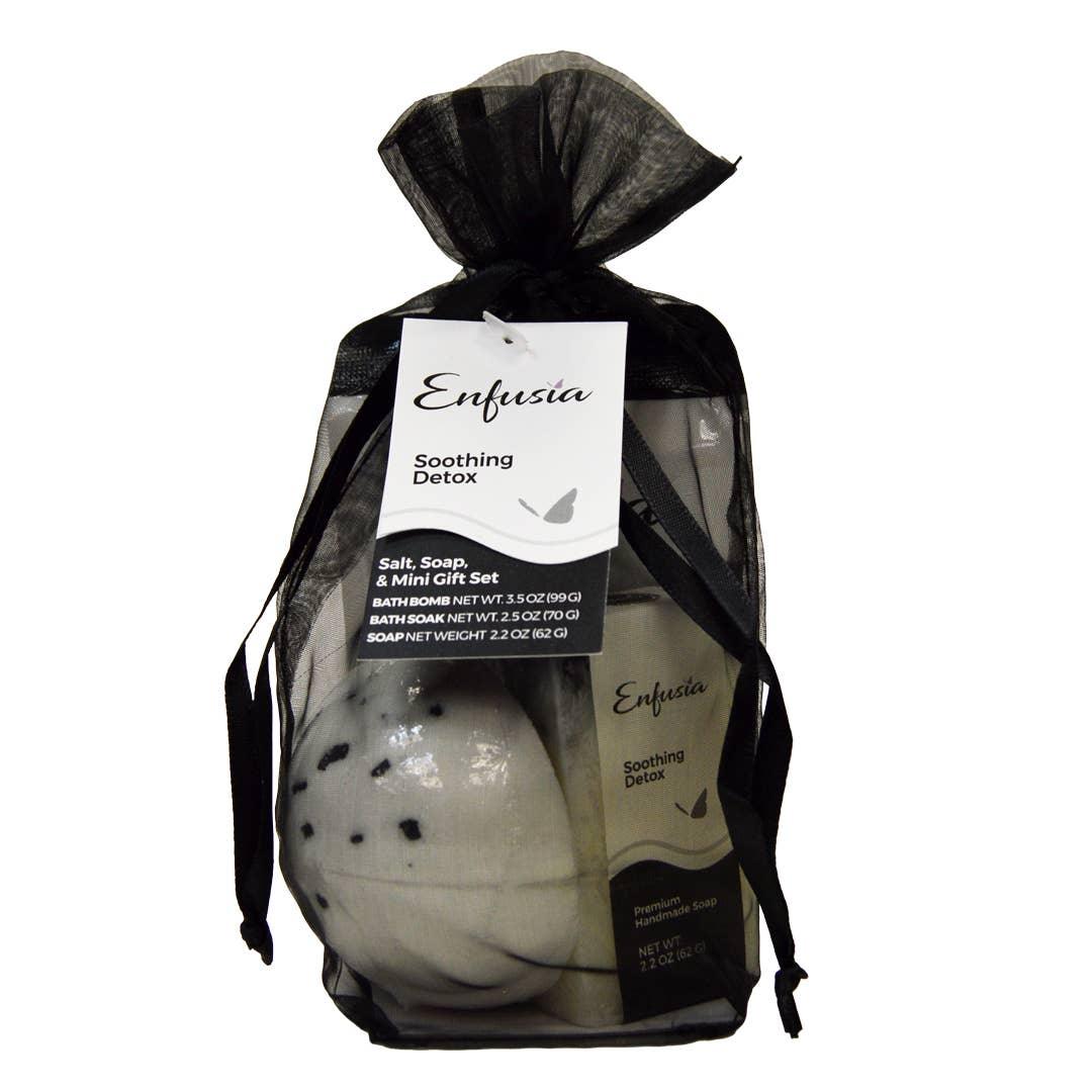 Salt, Soap, & Mini Gift Set - Soothing Detox Enfusia