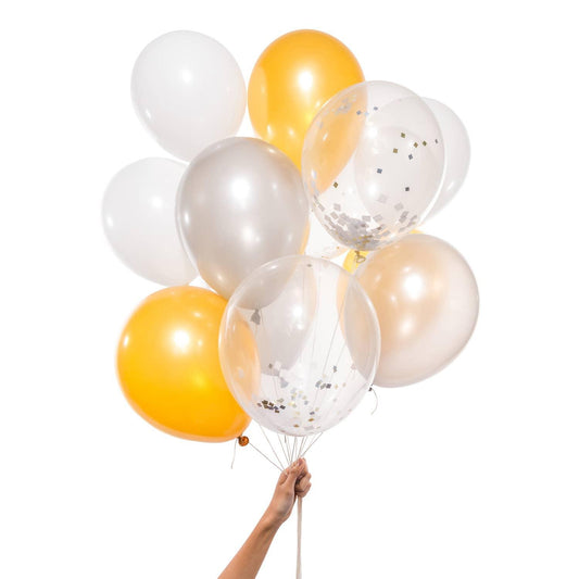 Metallic Party Balloons Knot & Bow