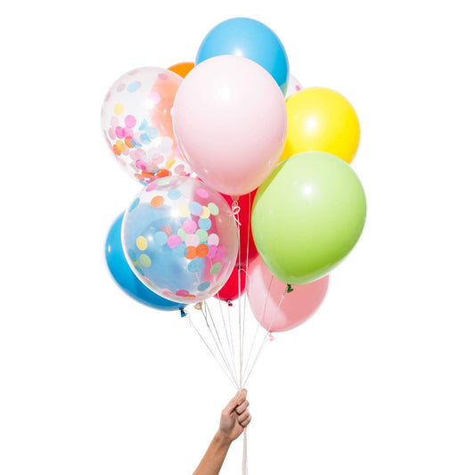 Rainbow Party Balloons Knot & Bow